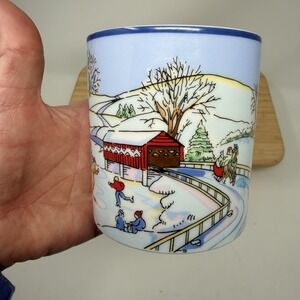 Tiffany & Co Vtg Christmas Winter Scene Mug Holiday CVS Limited Edition